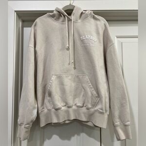 PLAYBOY Women's Cream Hoodie